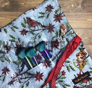 Winter Birds Brush Roll