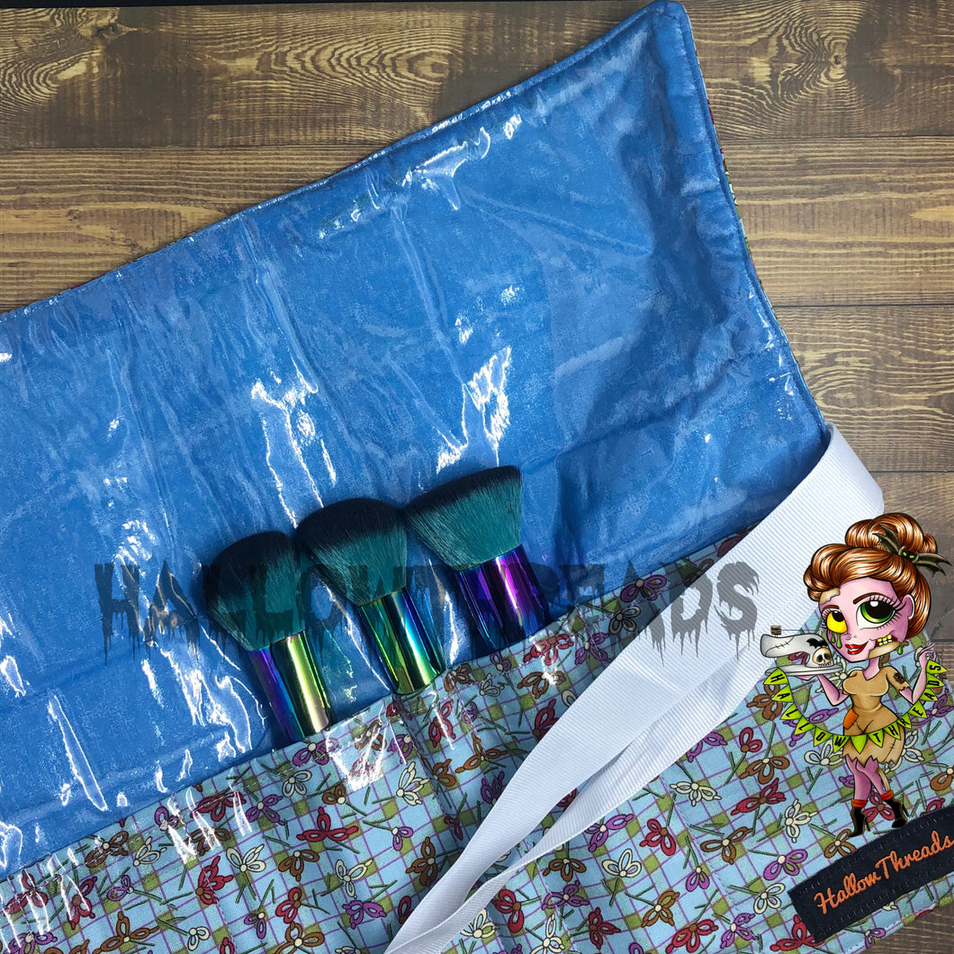 Flowers and Butterflies Brush Roll