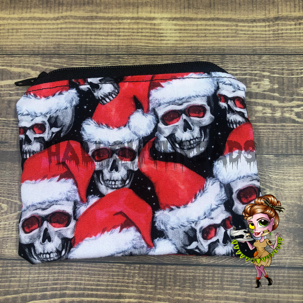 Santa Skull Coin Pouch