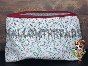 Flowers Large Zipper Bag